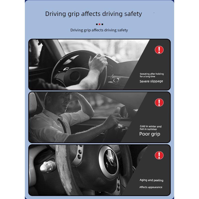 Milotic Car Steering Wheel Cover Summer Suede Ultra-Thin Card-Type Cover Universal Interior Card Cover for Girls