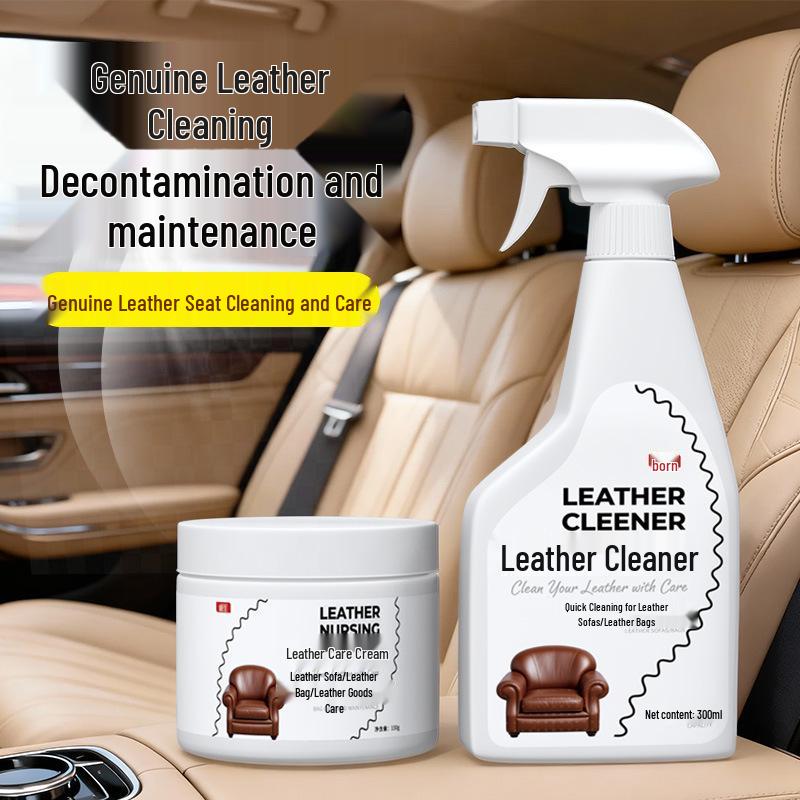 Premium Lederreiniger: Fleckentferner & Pflegcreme für Sofas, Kleidung und Taschen