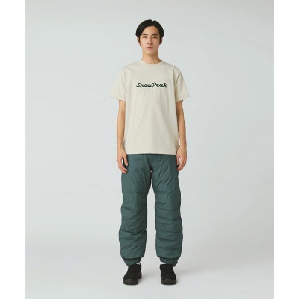 Snow Peak New STandard Logo T ShirT Men S cuT   Sewn Off whiTe L Size nSd TS 25au003