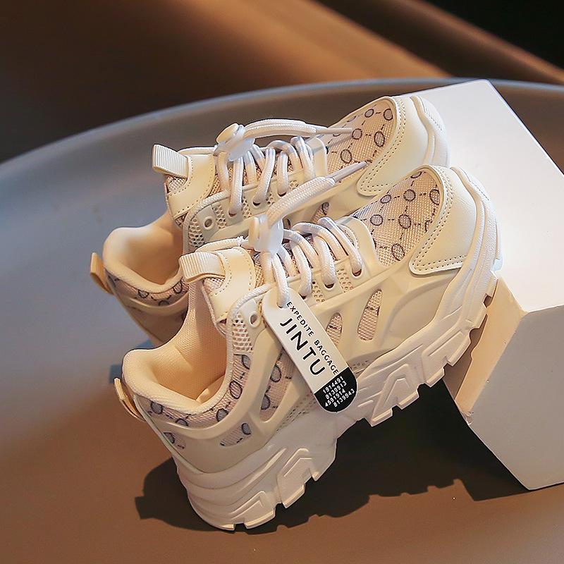 Girls Internet celebrity dad shoes 2025 spring and autumn new children's Korean version wear-resistant sports shoes boys primary school casual shoes