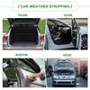 Motoforti Universal Car Weather Strip, Door Weather Strip, Edge Trim Seal Strip, Self Adhersive