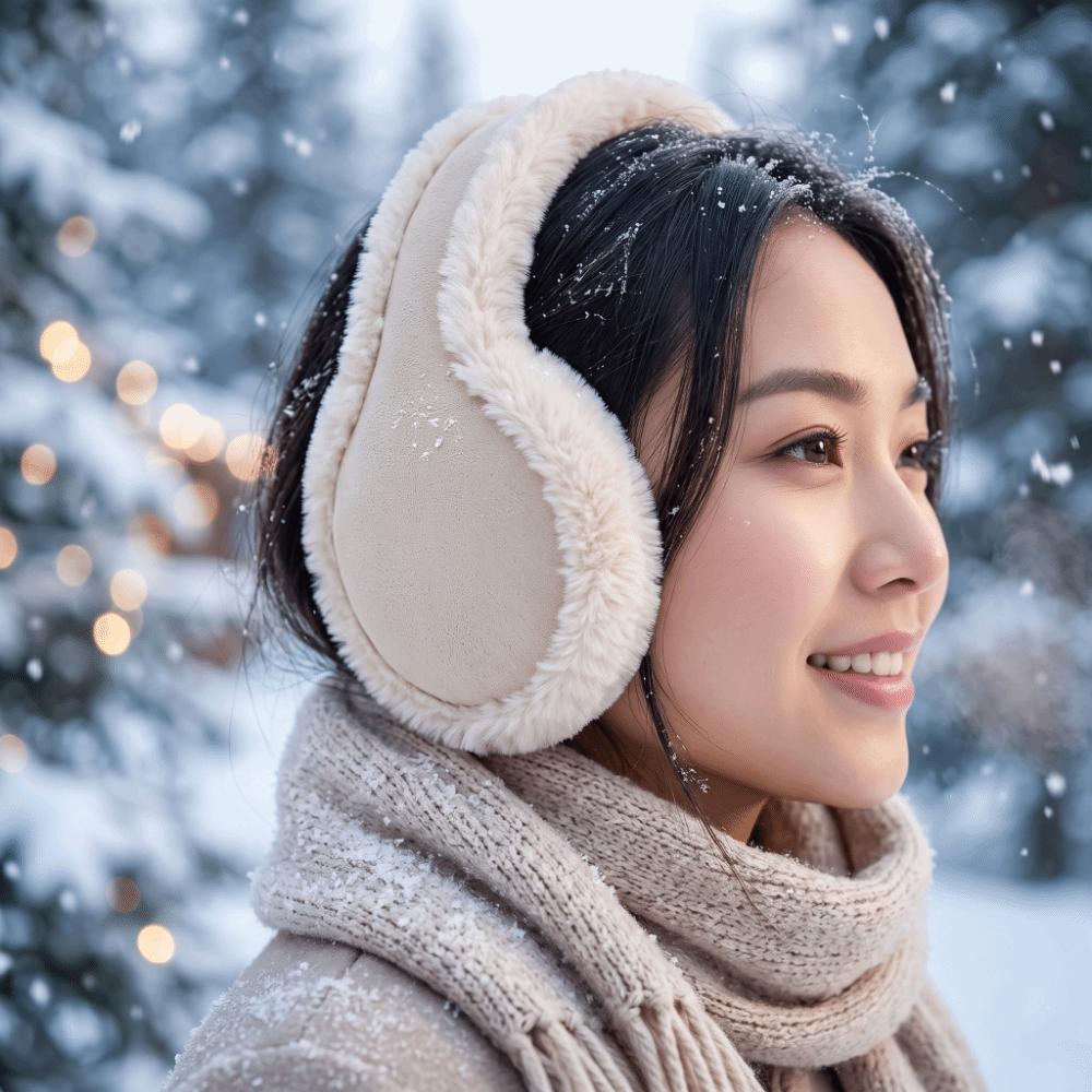 Thickened Ear Warmers Windproof Foldable Headbands Winter Earmuffs Daily Commuting
