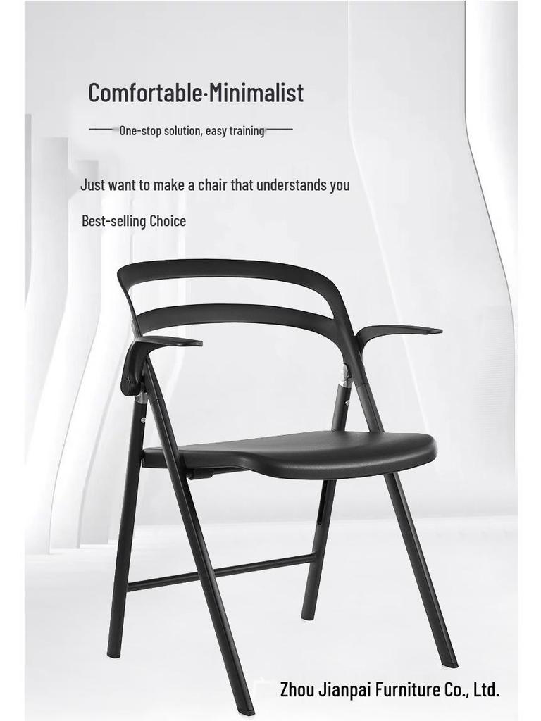 Klappbarer Metall-Vortragsstuhl mit Armlehne - Ideal für Auditorium und Outdoor-Aktivitäten.