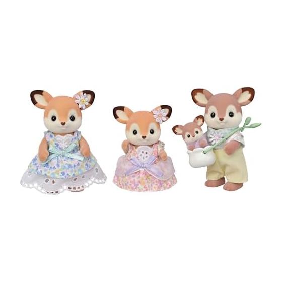 Кукла Sylvanian Families [Deer Family] FS-53 ST Mark Сертификация для детей от 3 лет и старше Игрушечный кукольный домик Sylvanian Families EPOCH