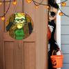 1pc Halloween Horror Portrait Wooden Listing, Halloween Family Party Holiday Decoration Wall Hangings, Halloween Party Decoration Supplies