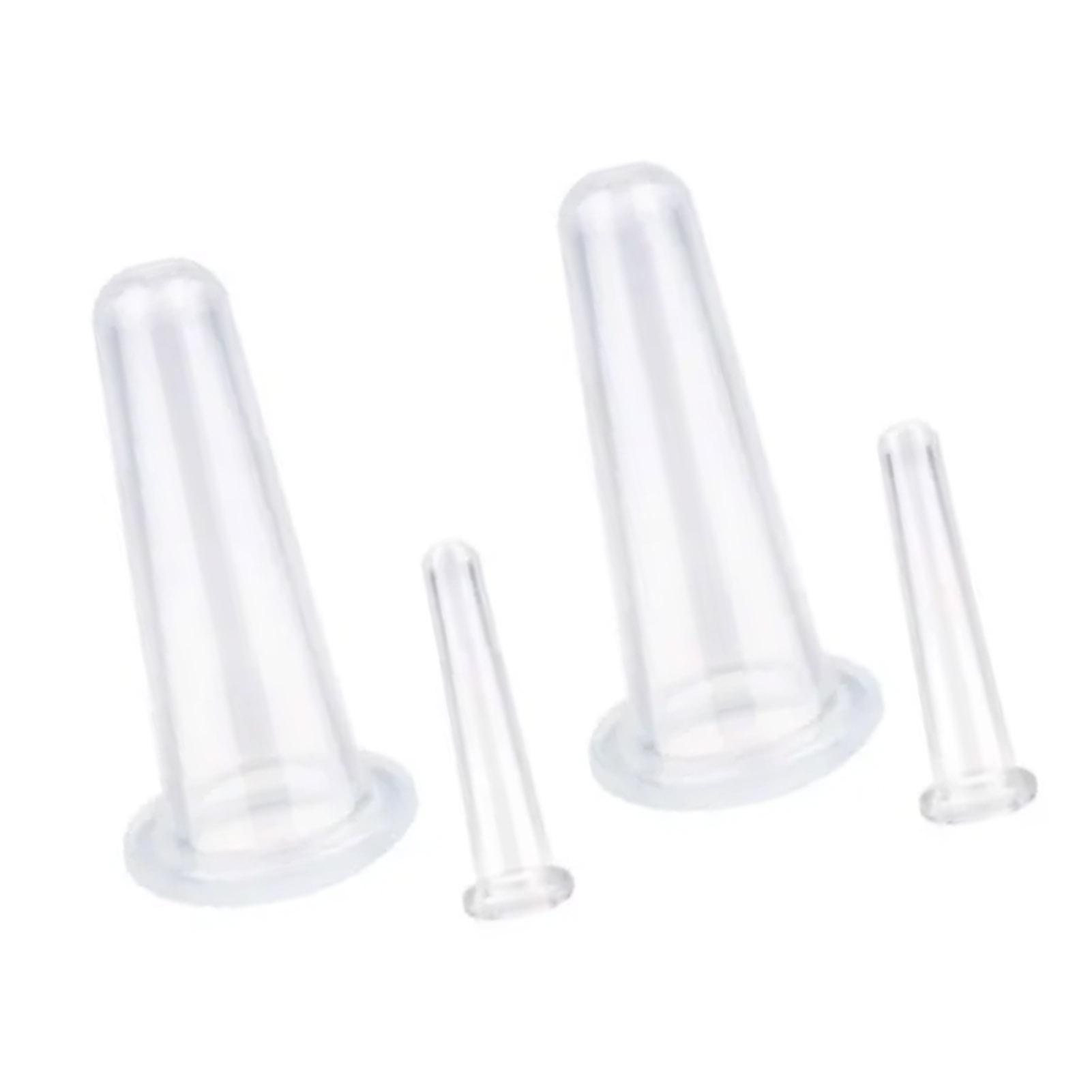 

4шт вакуумный присоска массажная банка жидкий силикон набор для лица для взрослых домашнего использования белый белый