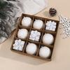 Christmas Party White Christmas Ornament Exquisite Decorations Harmonious Touch Lightweight Foam Shimmering Designs