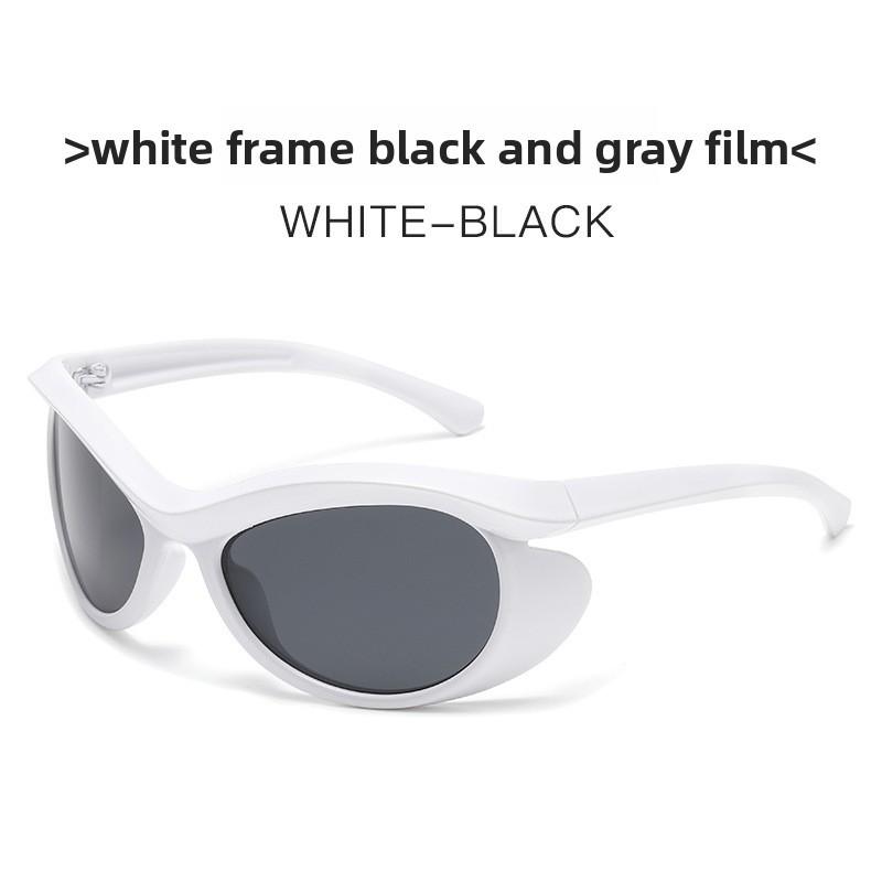 

Fashion Cat Eye Glasses Men Women Pc Frame Uv400 Sun Protection For Travel And Parties White Black Gray