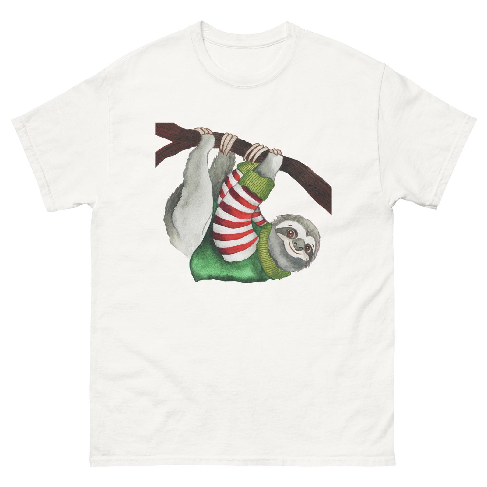Hanukkah Sloth, Happy Hanukkah Men s and Women s Sloth T-Shirt Mens Womens Tees Top S