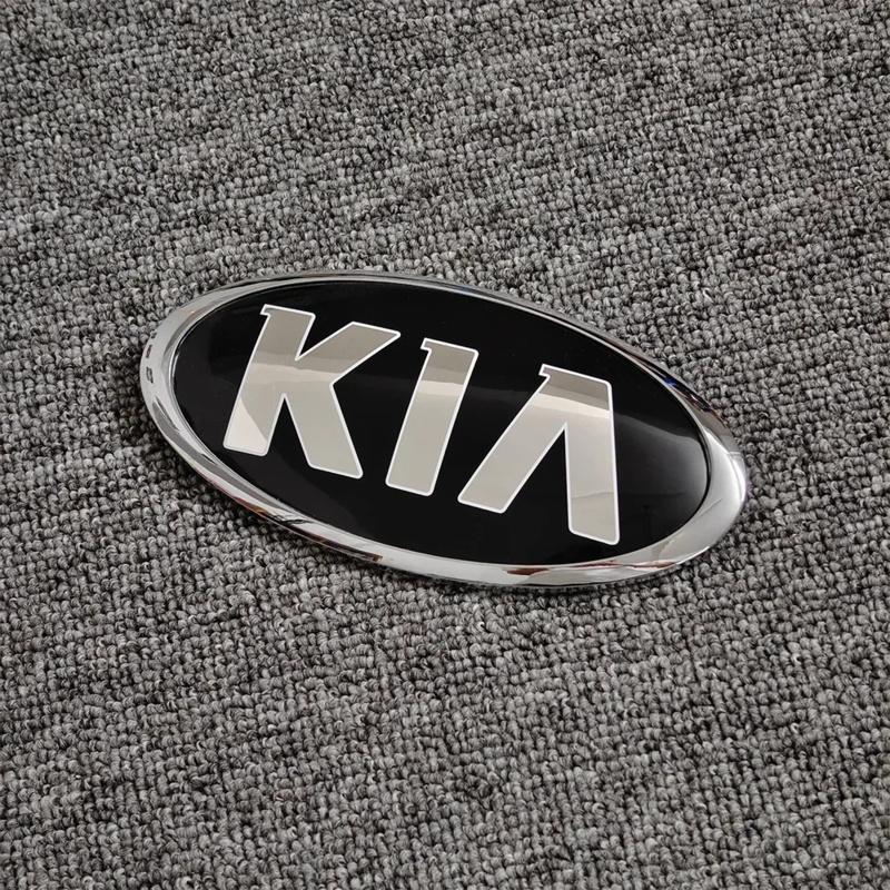 AAAGV1 Car Front Hood Emblem Rear Trunk Badge Sticker for KIA Sportage Ceed Sorento Cerato Optima Picanto Rio Soul K3 K5 Stonic Fitting