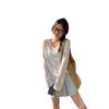 Micro-Sheer V-Neck Long Sleeve Women's Sun Protection Cardigan Top