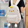 Schultasche1011 Sommer Koreanische Version Mädchen Große Kapazität Cartoon Student Kinder Weich Mädchen Schultasche Freizeit Frühling Ausflug Niedlich Schultern