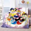 Japanischer Anime niedliches Cartoon-Thema Sailor Moon Tsukino Usagi Decke geeignet für Heimbetten, Sofabezüge, Büro-Nickerchen, Outdoor-Warme Decken O15