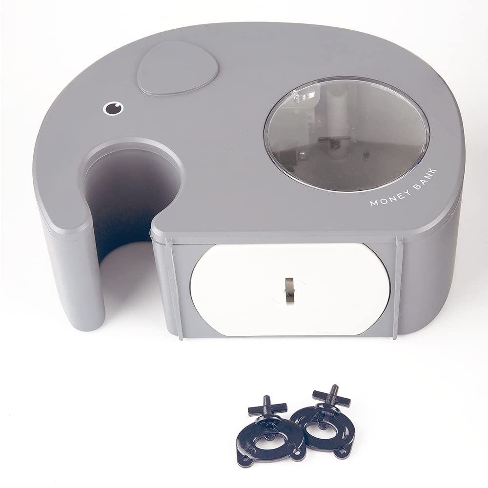Piggy bank with digital for Scandinavian money pink lock, counter, kids, animal, interior, bank, LALA,