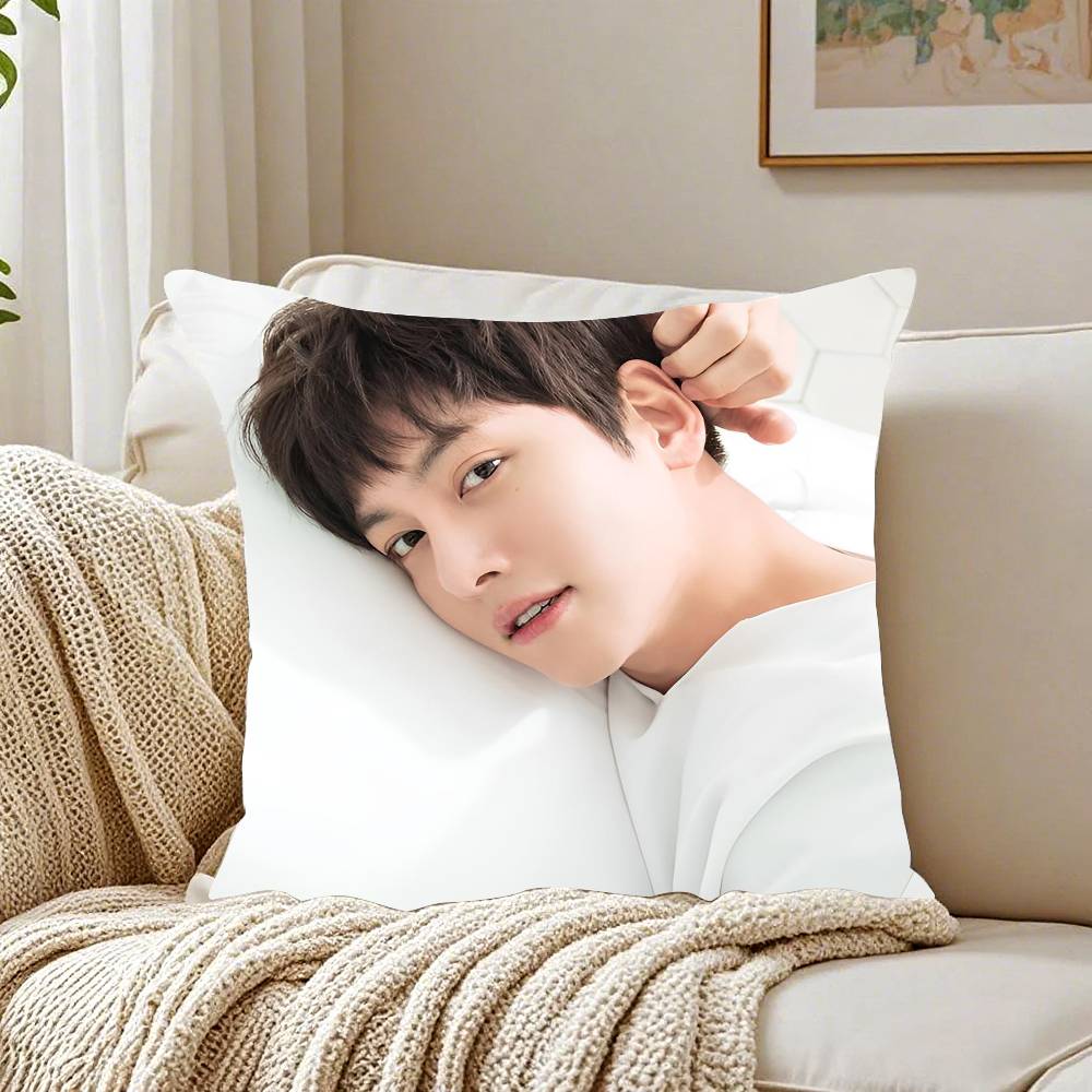 Ji Chang - Wook Pillow Case Pattern Printed Pillowcase for Living Room Sofa Cushion Cover & Bedroom Decor
