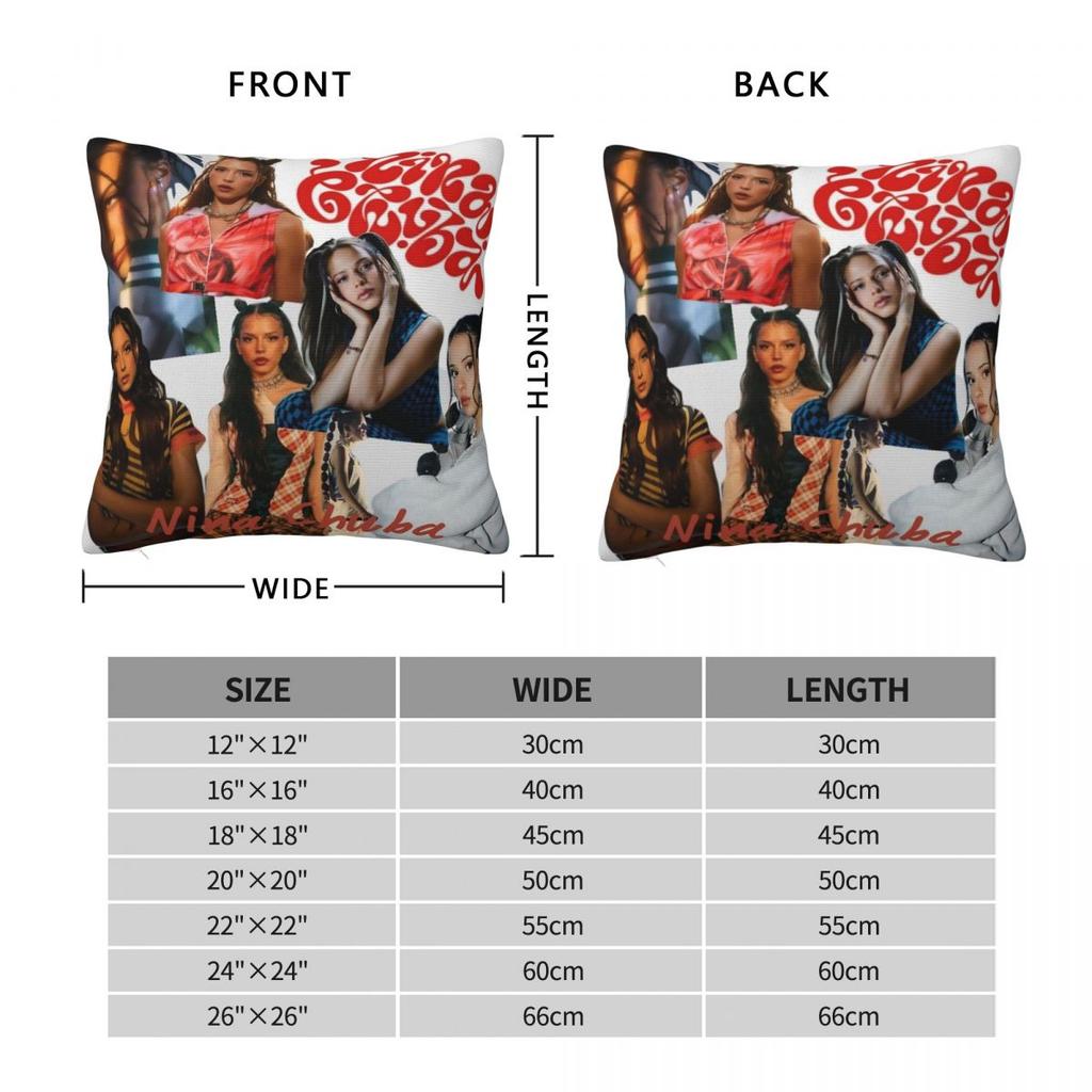 Pillow Cover Singer Nina Chuba Kawaii Design Cushion Cover Funny Pillow Case For Office Car Home Decorative Pillowcases