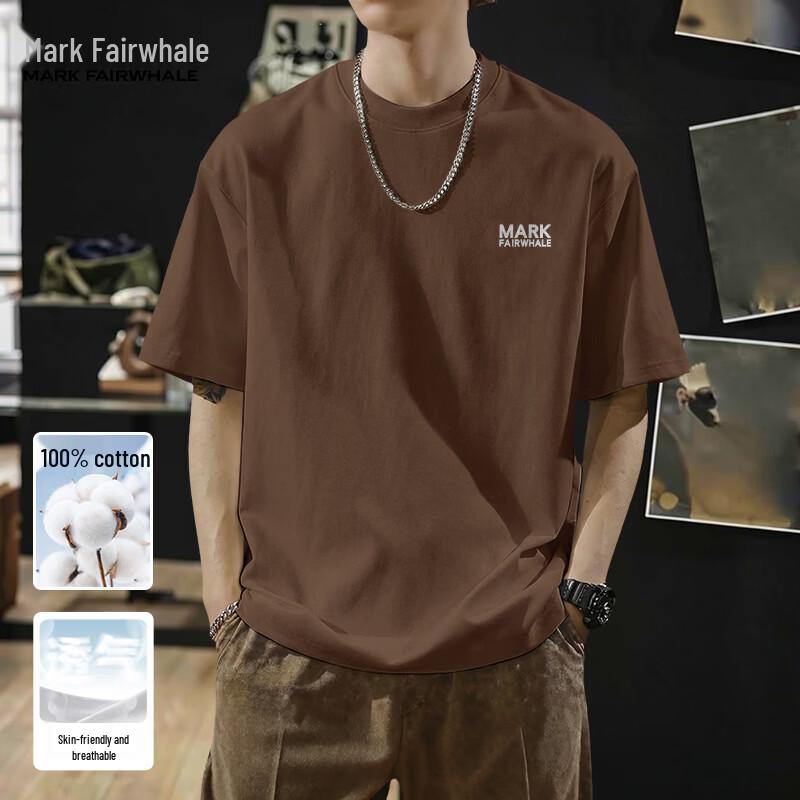 Mark Fairwhale Men's Pure Cotton Breathable Short Sleeve T-Shirt