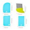 Kolip 15 Pieces Kitchen Tools Kids Cutting Board Crinkle Cutter Peeler Serrated Edges Fruit Cutters Shapes Set