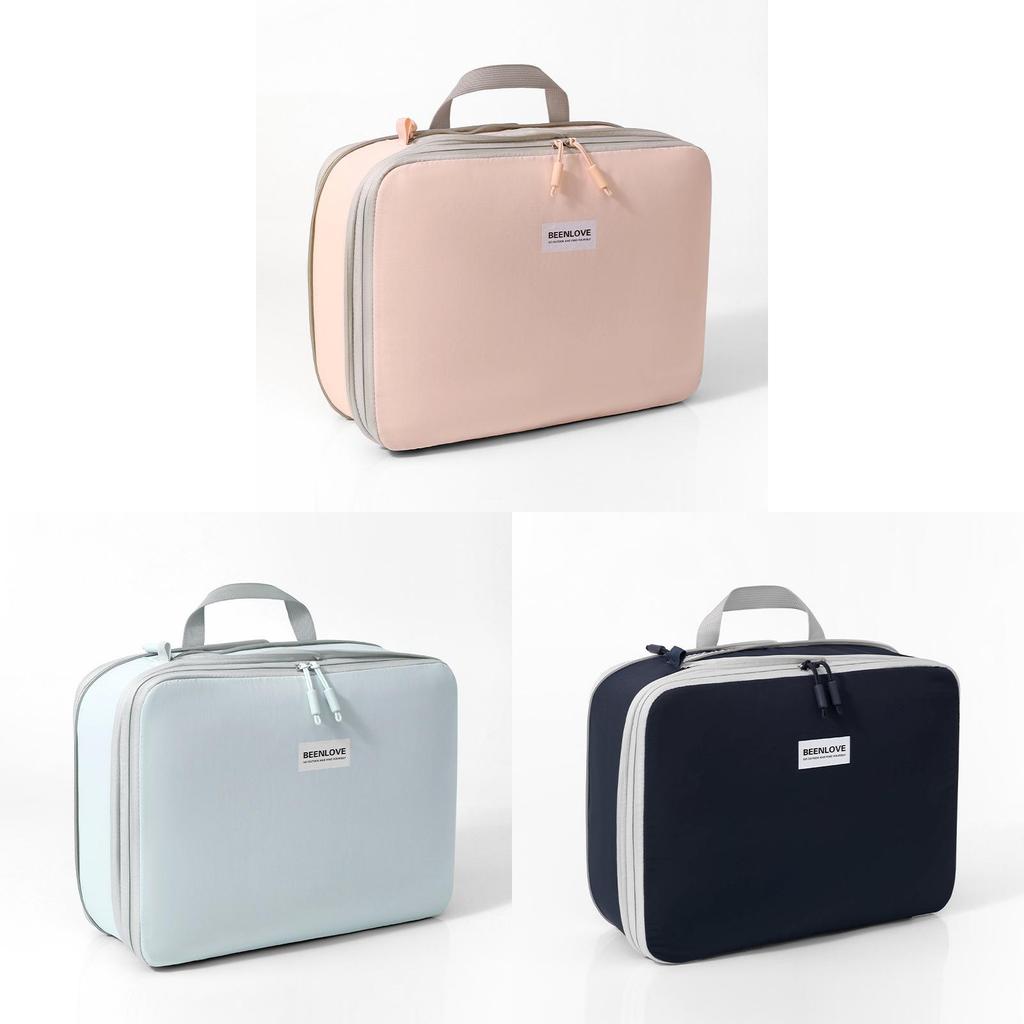 Travel Organizer Bag With Nylon Material For Packing Clothes And Lingerie In Compact Cube Shape For Travel Use