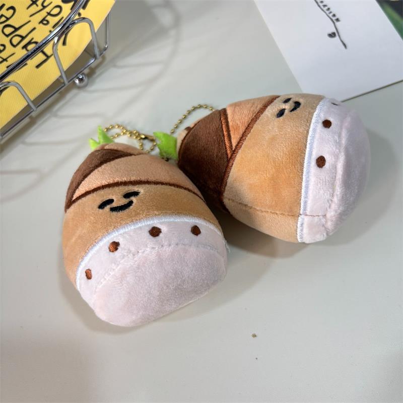 1/2 Pcs Creative Cute Bamboo Shoot Plush Doll Stuffed Toys Keychain Pendant Girly Bag Charms Backpack Ornaments Gift Keyring