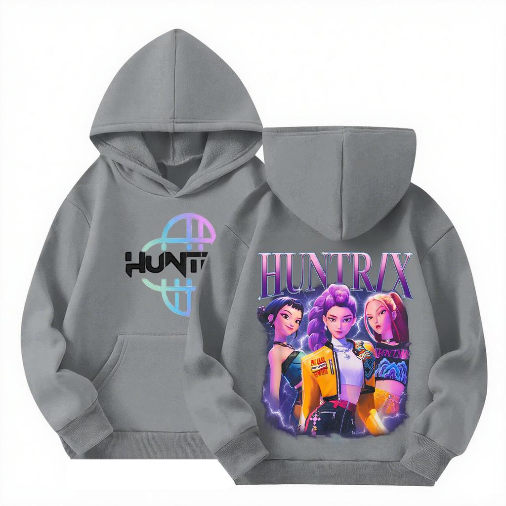 Children's Hooded Gradient Printed Long Sleeved Sweatshirt Loose Sweatshirt Sweatshirt