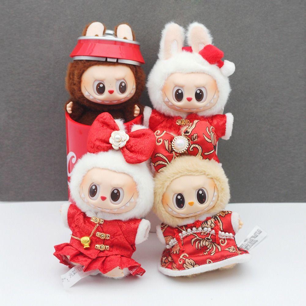 

Toy Accessories 17cm Labubu Doll Outfit Mini Cotton Doll s Clothes Cotton Doll Accessories Style 1