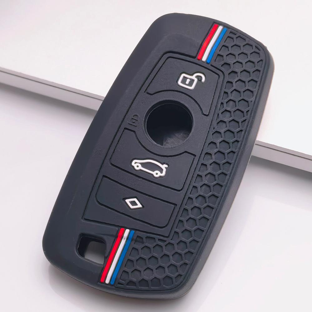 Key Fob Cover for GT Silicone Car Key Case Cover For BMW Older 3 Series X3 X4 5 Series Three 320 Five 525 Cars 1 Series 120i Anti-Scratch Surface