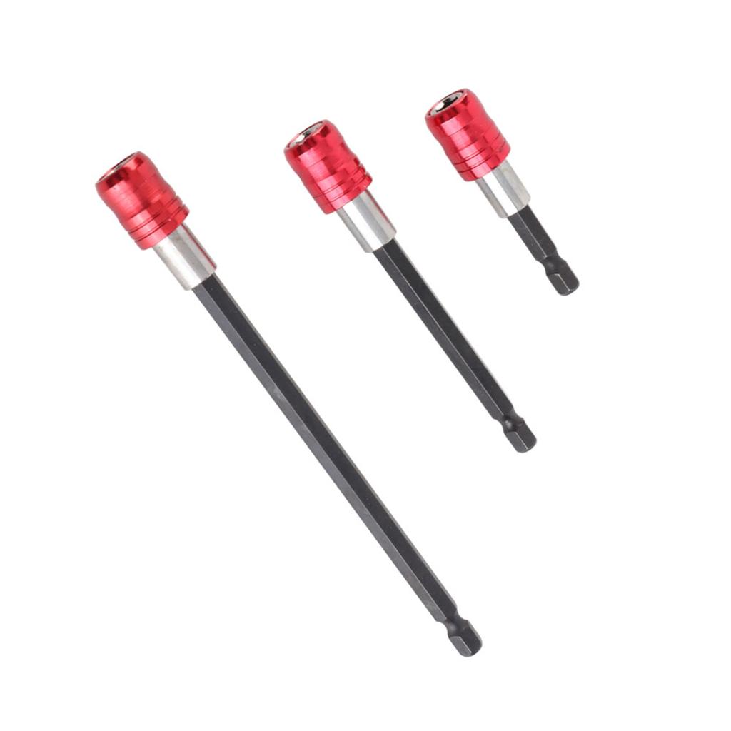 60100150mm 6.35mm Šestihranná Stopka Prodlužovací Držák Bitů Šroubováku (Červené)