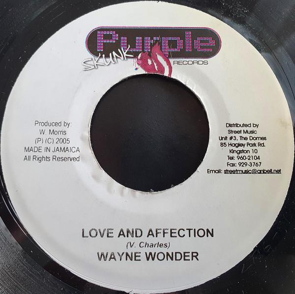 

7inch Record WAYNE WONDER - Love And Affection NONE Purple Skunk Re 2005 Jamaica Reggae, Ska & Dub Used