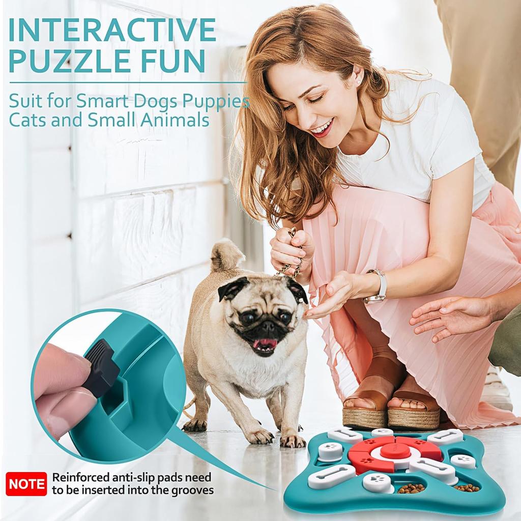 Dog Puzzle Toys,Treat Dispensing Dog Enrichment Toys for IQ Training and Brain Stimulation, Interactive Mentally Stimulating Toys As Gifts Dog,cat...