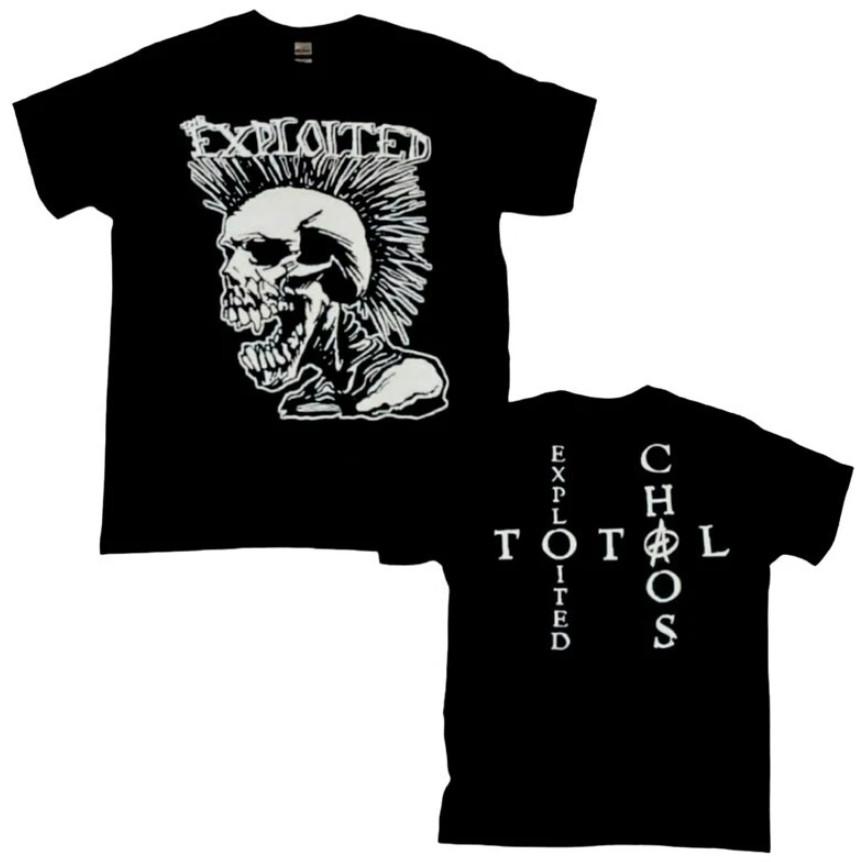 New The Exploited Band Total Chaos Punk Invasion T-Shirt Unisex T-Shirt XXL