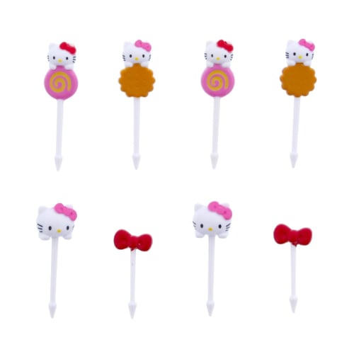 Torne Matboksgaffel, Hello Kitty Smilende Figur Bento, Hvit