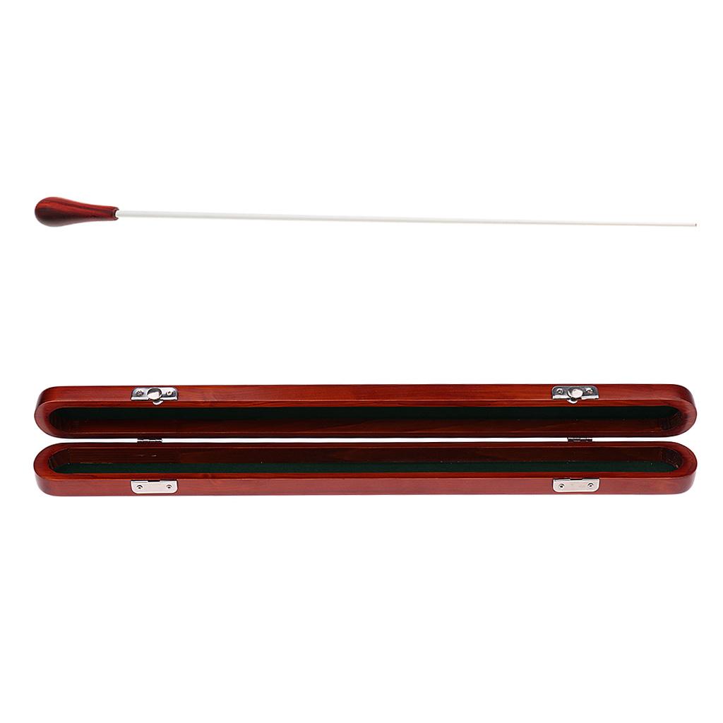 Wooden Case Box & Band Director Conductor Wand Music Conducting Stick