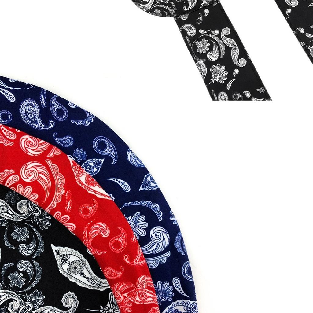 Hip Hop Durag Bandana Doo Rag Kopftuch für Damen Herren Quadratischer Turban Kopftuch Punk Kopfwickel Kopfbedeckung
