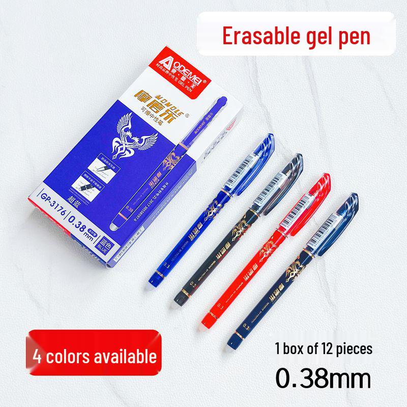 Aodemei Erasable Gel Pen, 0.38mm Needle Tip, for Office, Business & Student Use.