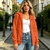 Women's Oversized Hoodie Casual Long Sleeve Zip-Up Sweatshirt for Everyday Wear