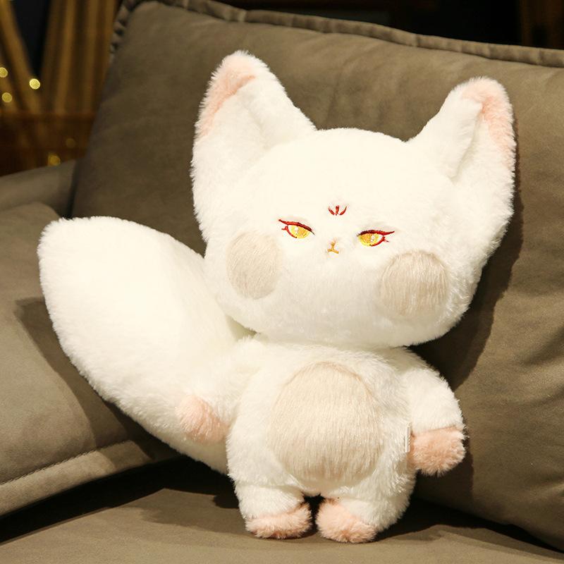 60/100cm Fantastisches Fuchs Plüschtier Gefüllte Stehende Cartoon Tierpuppe Mit Langem / Kurzem Schwanz Plüschtier Begleiter Geschenk 60cm includes tail