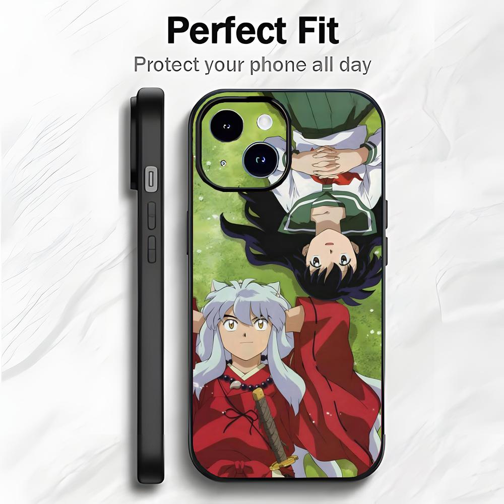 Classic Fantasy Japanese Anime I-Inuyasha Phone Case Phone Case Soft Packaging Lightweight For iPhone17 16 15 14 13ProMax