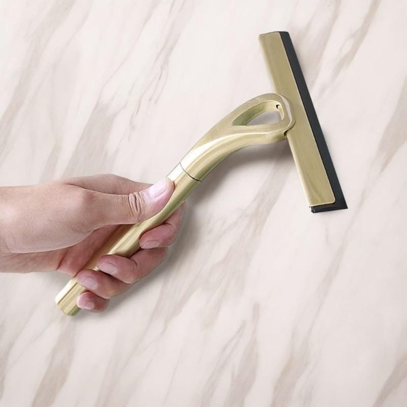 Mehrzweck Edelstahl Abzieher Schaber Kombi zur Reinigung auf Glasoberflächen in Badezimmer Küche Autofenster