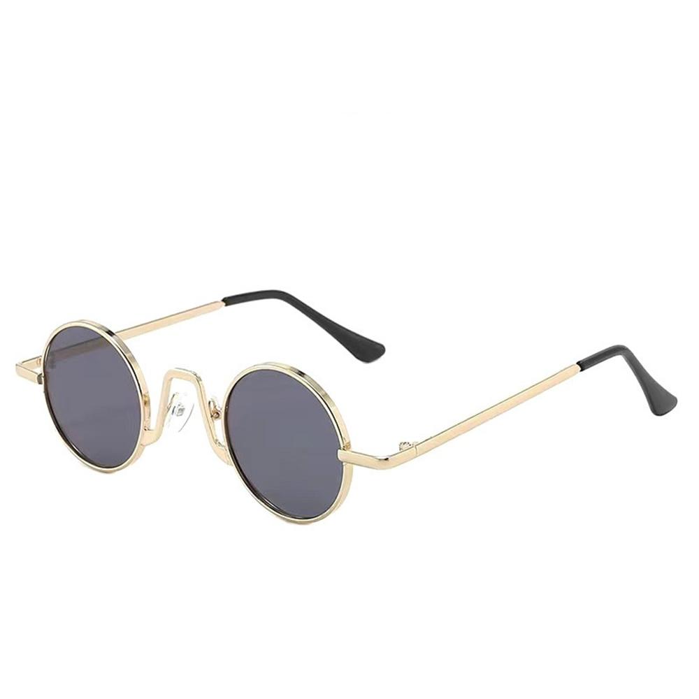 Retro Round Frame Sunglasses Women Men Metal Punk Sun Glasses Steampunk Vintage Goggles Outdoor Driving Unisex UV400 Eyeglasses