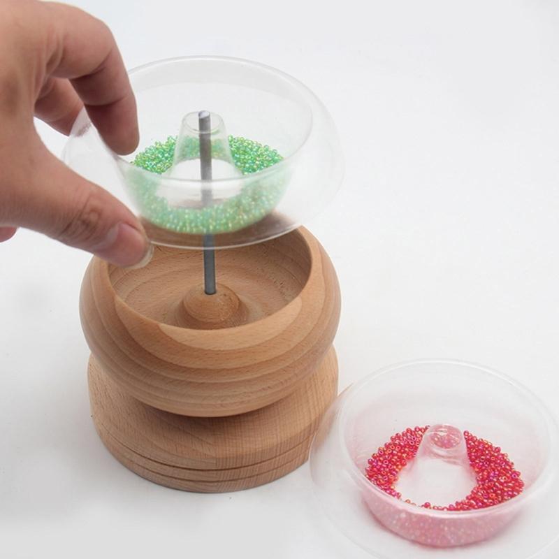 Bead Spinner Replacement Bowl Save Time Beads Loader Holder Clear Replacement Beading Bowl Bead Spinner Necklace Maker