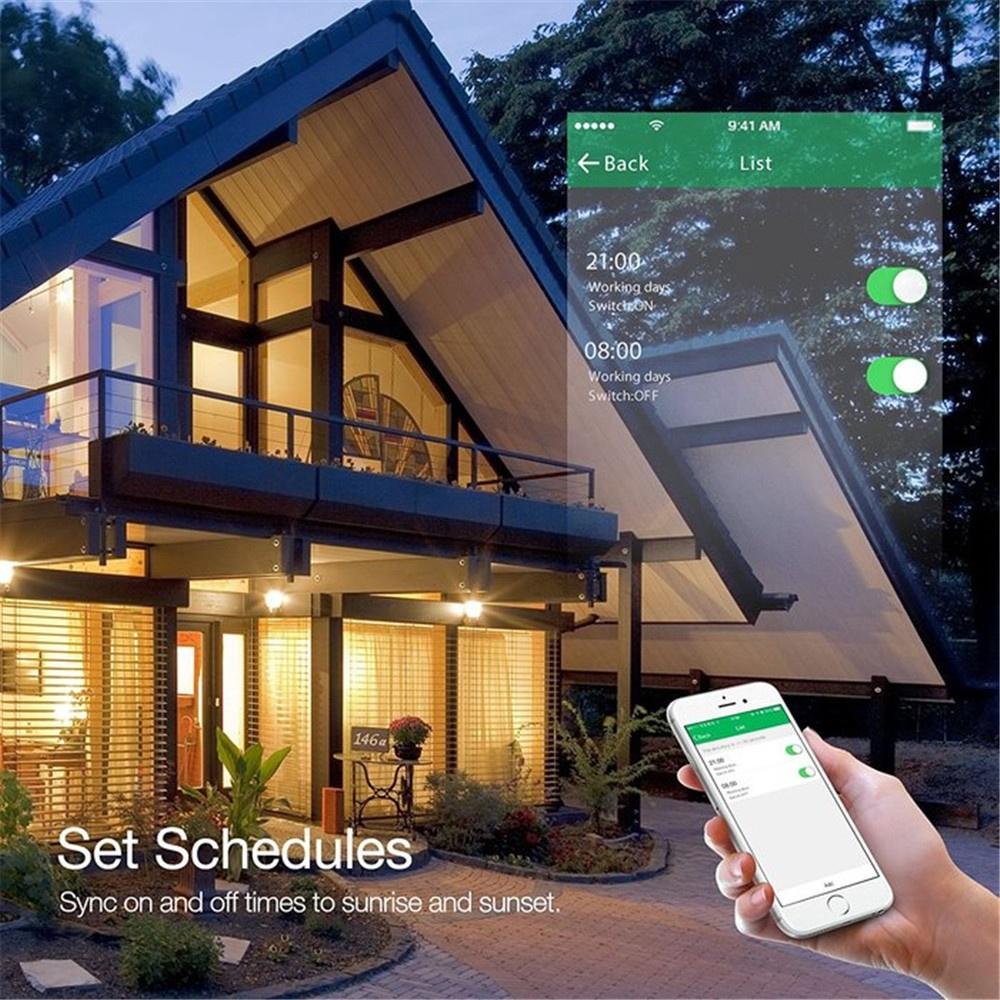 Tuya Alexa WiFi Light Wall Switches Smart Home Products 6 Gang Light Timer Control Switch Phone WiFi Controlled Light Switch 220
