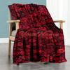 Rose Customize Your Name Blanket Cozy Customizable Blanket Warmthful Decor Throw For Livingroom Picnics Nap Home Decor for All Occasions