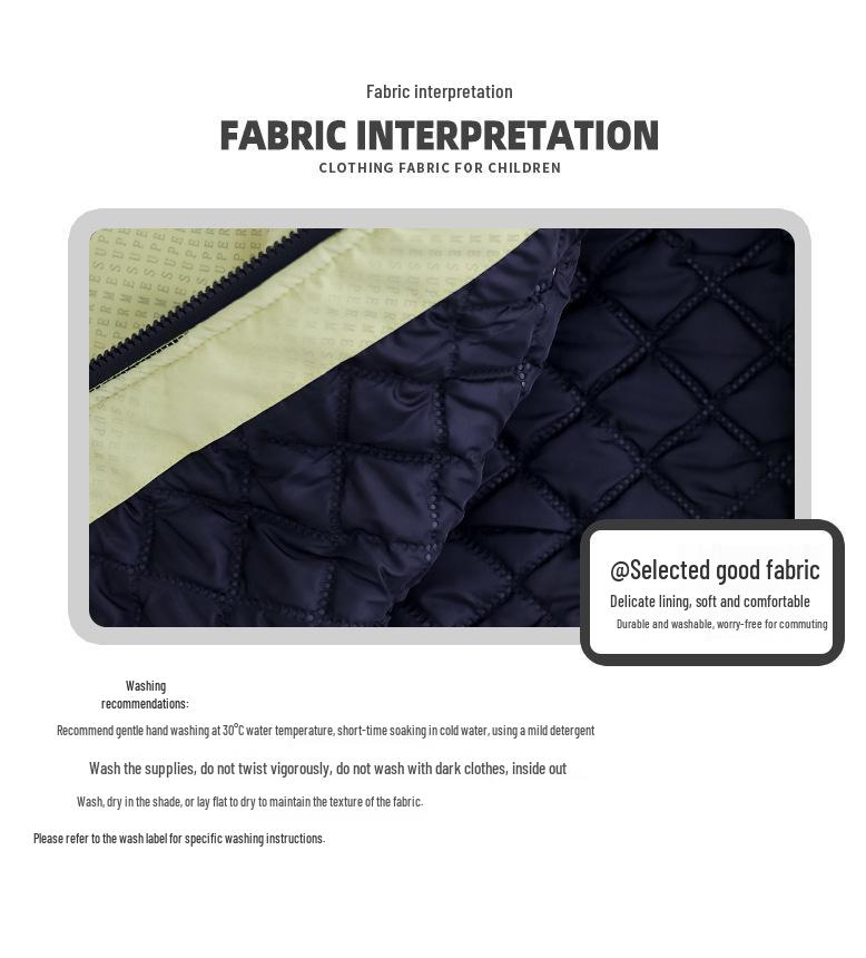 Boys' Lightweight Cotton Jacket - Autumn/Winter 2025 Style: Cool Baby Trench Coat with Padded Cotton for Winter