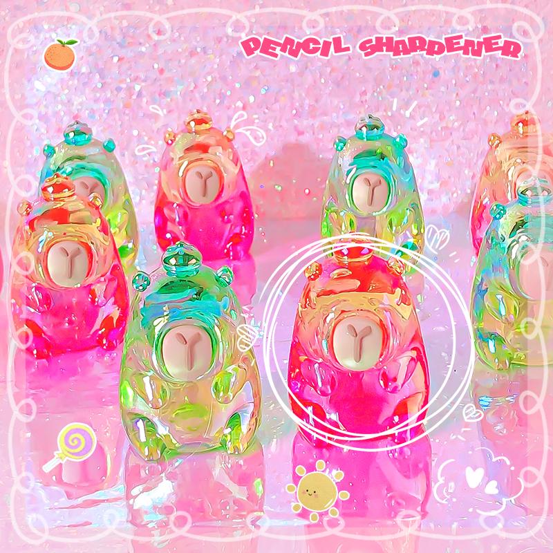 Office supplies kawaii stationery items school useful aesthetic School supplies cute capybara pencil sharpener kids stationery