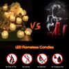 12Pack Flickering Led Tea Lights with Auto Timer 6 Hours On 18 Off In 24 Hour Cycle Flameless Led Tea Lights Candles Home Decor