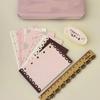 Æstetisk 6-huls ringbind påfyldningspapir 60 ark 6 designs M5 løse ark planlæggerindsats Pink Brun Journal sider