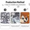 Disney 5D DIY Pearl Painting Kit, Chipmunk & Acorn Home Bedroom Wall Decor Crafts Handmade Gift