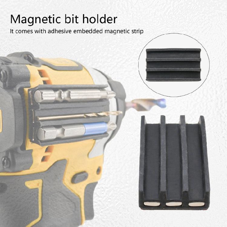 Magnetic Bit Holder Drill Bit Organizers 5 Slot Bit Screw Set For Power Tool Electrical Drill Accessories