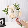 Handmade Wedding Rose Bouquet Bride Bridesmaid Holding Flowers for Festivals Decoration Green